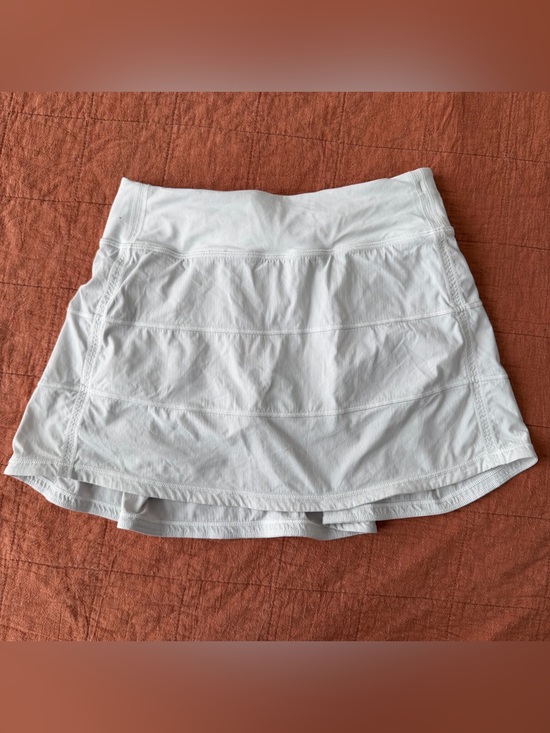 lululemon athletica Dresses & Skirts - Lululemon Pace Rival Skirt (Tall) *4-way Stretch 15" White 4 Tennis Skort W8A85T